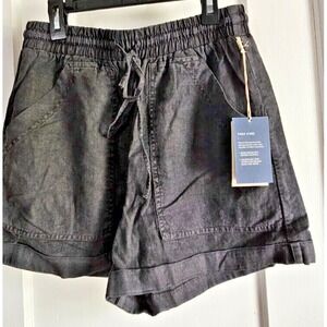 NWT Universal‎ Threads charcoal grey Linen Rayon Blend women short Sz XS